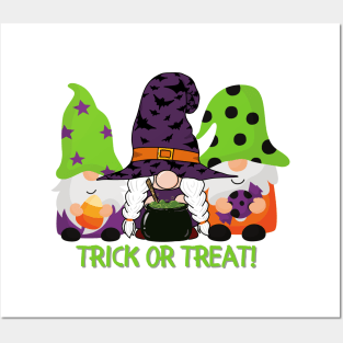 Trick or Treat Gnomes Posters and Art